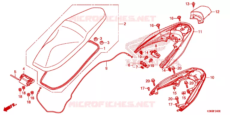 SELLE Honda SCOOTER 150 PCX 2016  WW150G