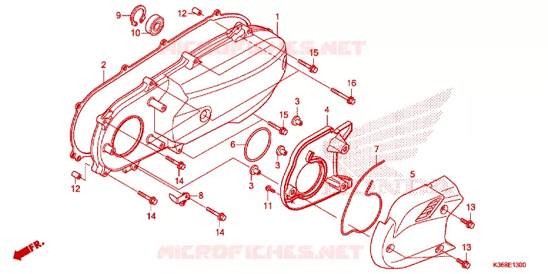 COUVERCLE GAUCHE Honda SCOOTER 150 PCX 2017  WW150H_TH