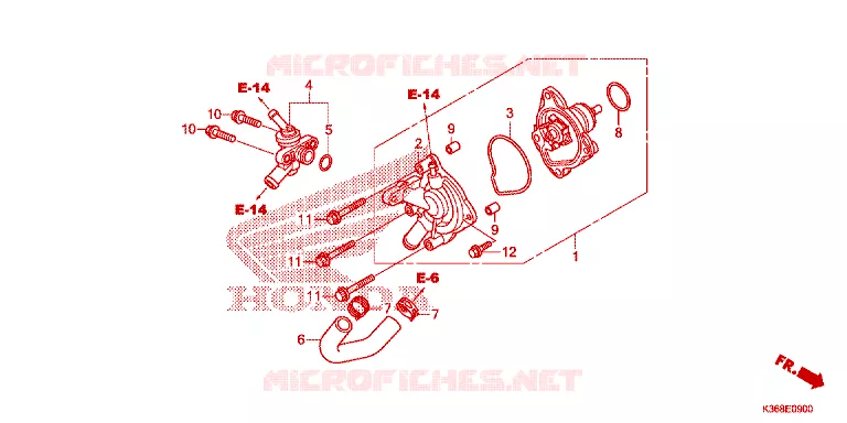 POMPE A EAU Honda SCOOTER 150 PCX 2017  WW150H_TH