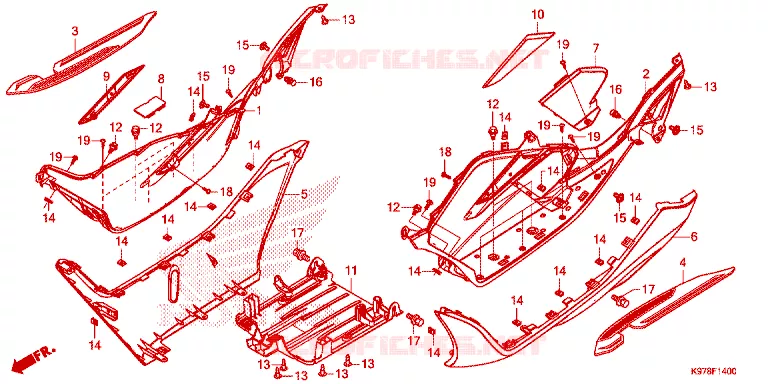 MARCHE PIEDS Honda SCOOTER 150 PCX 2018  WW150J