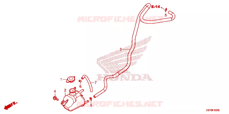 VASE D'EXPANSION Honda SCOOTER 150 PCX 2018  WW150J