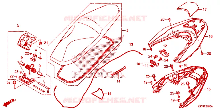 SELLE Honda SCOOTER 150 PCX 2020  WW150L