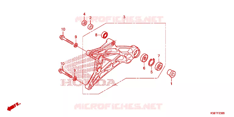 BRAS OSCILLANT Honda SCOOTER 150 CLICK 2019  ACB150CBTL_TH