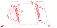 AMORTISSEUR ARRIERE pour Honda WAVE 125 Spoke wheels 2020