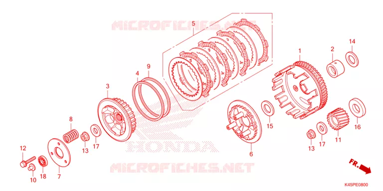 EMBRAYAGE Honda MOTO 150 CBR 2021  CBR150RAM