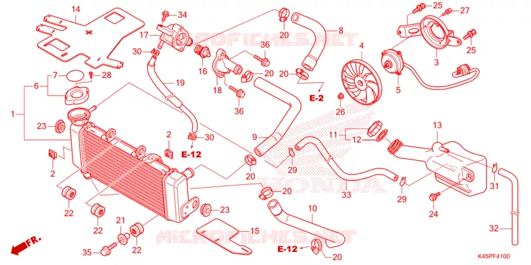 RADIATEUR Honda MOTO 150 CBR 2021  CBR150RAM