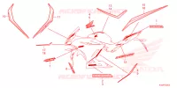 AUTOCOLLANTS pour Honda CBR 150 R ABS 2023