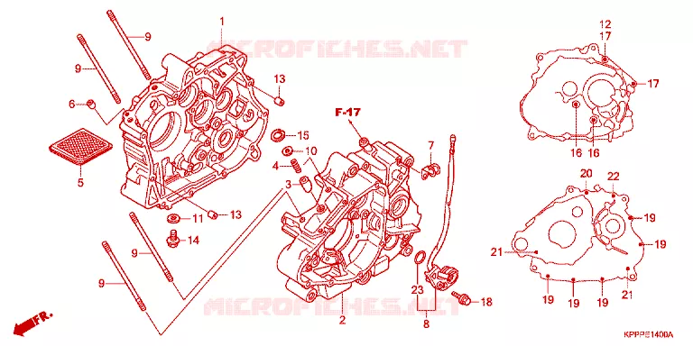 CARTER MOTEUR Honda MOTO 150 CBR 2012  CBR150RC