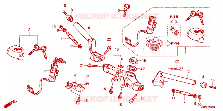 GUIDON - TE DE FOURCHE Honda MOTO 150 CBR 2012  CBR150RC