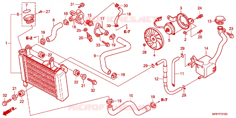 RADIATEUR Honda MOTO 150 CBR 2012  CBR150RC