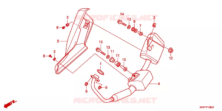 SILENCIEUX D'ECHAPPEMENT Honda MOTO 150 CBR 2012  CBR150RC