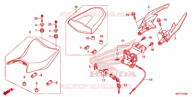 SELLE Honda MOTO 150 CBR 2017  CBR150RF