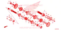 BOITE DE VITESSES pour Honda CBR 650 F ABS 2014