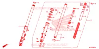 FOURCHE pour Honda CBR 650 F ABS 2014