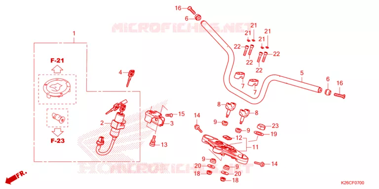 GUIDON Honda MOTO 125 MSX 2024  MSX125R_TH