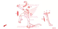 BEQUILLE pour Honda SUPER CUB 125 2020