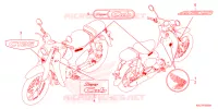 AUTOCOLLANTS pour Honda SUPER CUB 125 2024