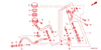 MAITRE CYLINDRE DE FREIN ARRIERE pour Honda CB 1300 SUPER FOUR 2011