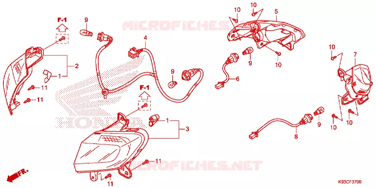 CLIGNOTANT Honda SCOOTER 110 SCOOPY 2020  ACF110CBTL