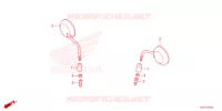 RETROVISEUR pour Honda SCOOPY 110 CLUB12 2022