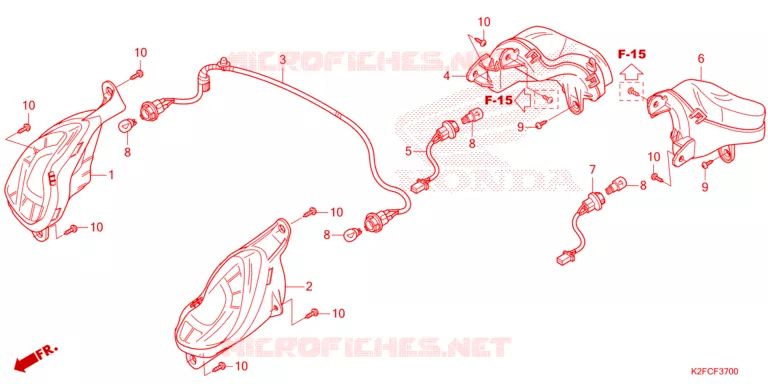 CLIGNOTANT Honda SCOOTER 110 SCOOPY 2023  ACF110CBTP_3CA