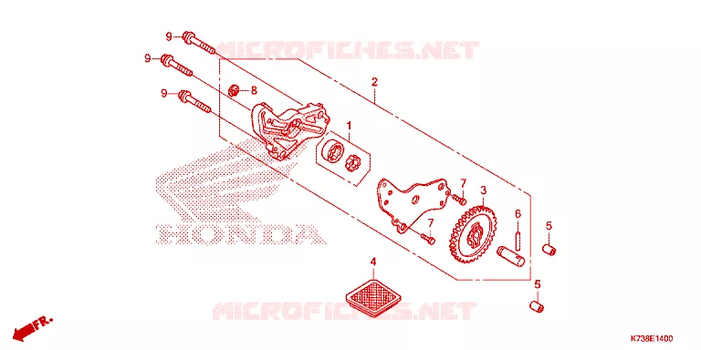 POMPE A HUILE Honda MOTO 125 WAVE 2015  AFS125CSFG