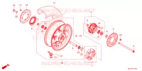 ROUE ARRIERE pour Honda CR 650 R E-CLUTCH 2024