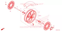 ROUE AVANT pour Honda CR 650 R E-CLUTCH 2024