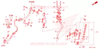 MAITRE CYLINDRE DE FREIN ARRIERE pour Honda CR 650 R E-CLUTCH 2024