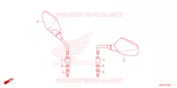 RETROVISEUR pour Honda CR 650 R E-CLUTCH 2024