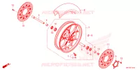 ROUE AVANT pour Honda CR 650 R E-CLUTCH 2024