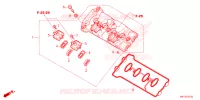 COUVRE CULASSE pour Honda CR 650 R E-CLUTCH 2024