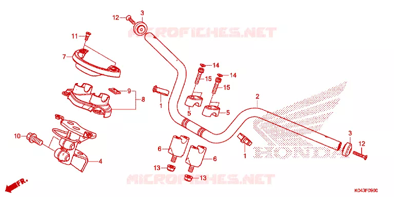 GUIDON Honda SCOOTER 110 SCOOPY 2018  ACF110BTJ