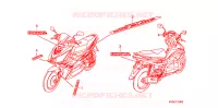 AUTOCOLLANTS pour Honda AIRBLADE 110 2008