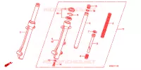 FOURCHE pour Honda AIRBLADE 110 2008