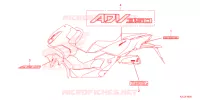 AUTOCOLLANTS pour Honda ADV 350 2022