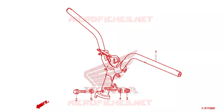 GUIDON Honda SCOOTER 110 SCOOPY 2014  ACF110CBFE
