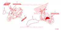 AUTOCOLLANTS pour Honda SCOOPY 110 2015