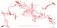 STAND/PILLION STEP pour Honda SCOOPY 110 2015