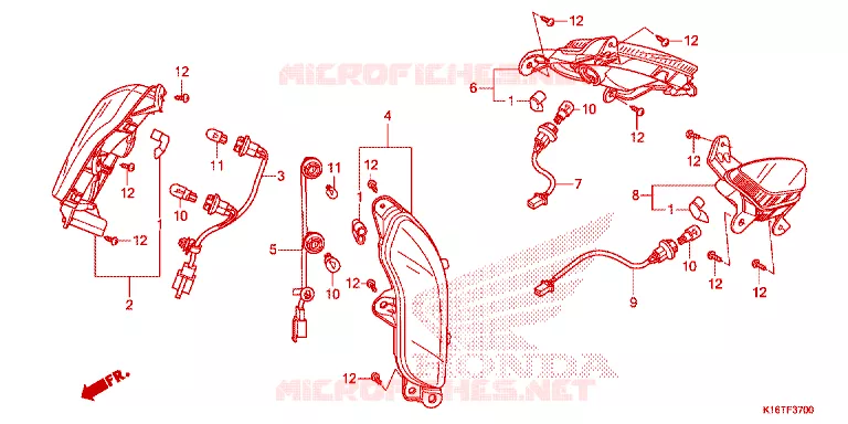 CLIGNOTANT Honda SCOOTER 110 SCOOPY 2014  ACF110SFE_TH