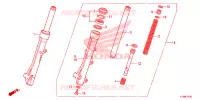 FOURCHE pour Honda SCOOPY 110 2015