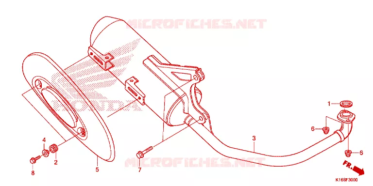 SILENCIEUX D'ECHAPPEMENT Honda SCOOTER 110 SCOOPY 2015  ACF110SFF