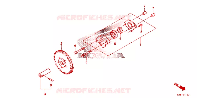 POMPE A HUILE Honda SCOOTER 110 SCOOPY 2015  ACF110SFF_2TH