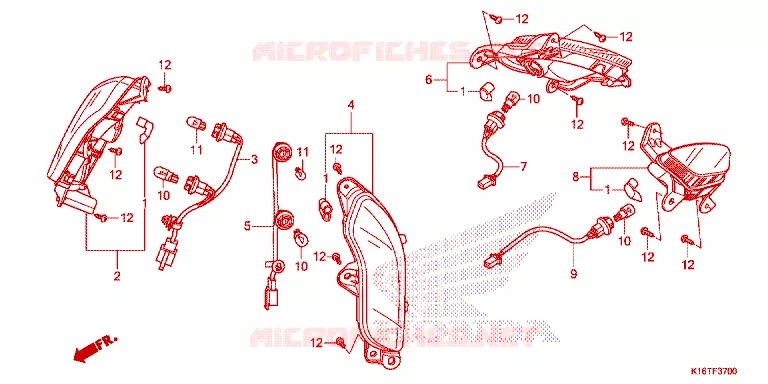 CLIGNOTANT Honda SCOOTER 110 SCOOPY 2015  ACF110SFF_3TH