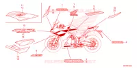 AUTOCOLLANTS pour Honda CBR 500 R ABS 2024