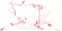 PEDALE pour Honda CBR 500 R ABS 2024