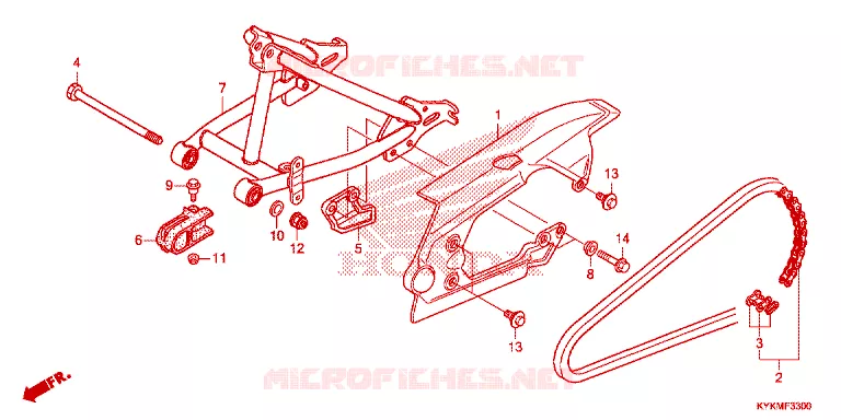 BRAS OSCILLANT Honda MOTO 110 CRF 2025  CRF110FS