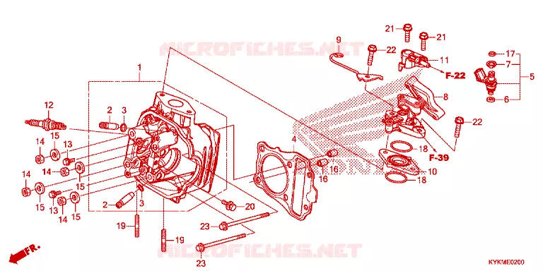 CULASSE Honda MOTO 110 CRF 2025  CRF110FS
