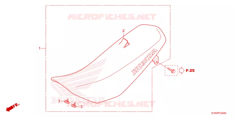 SELLE Honda MOTO 110 CRF 2025  CRF110FS
