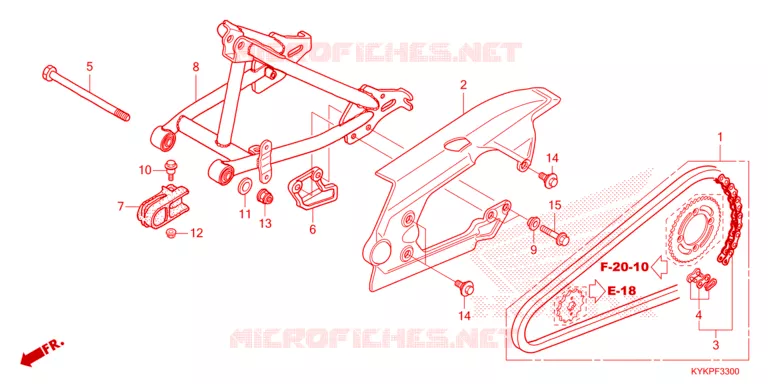 BRAS OSCILLANT Honda MOTO 110 CRF 2025  CRF110FS